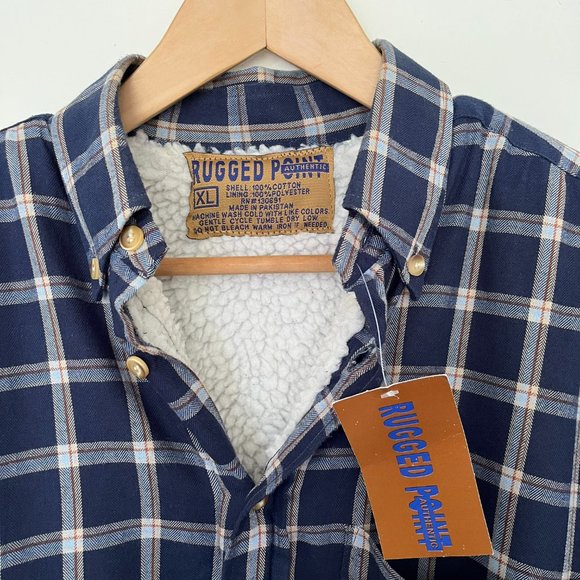 Rugged Point Vintage Fleece Lined Flannel NWT - Picture 2 of 5